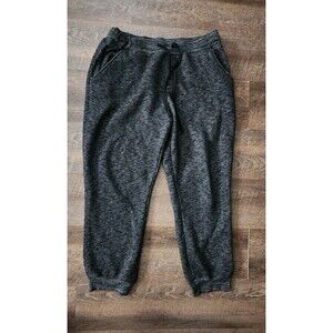 Mens M black fleece lined joggers